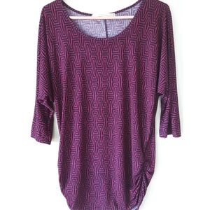 41 Hawthorn Berneen Dolman Purple Navy Top Medium